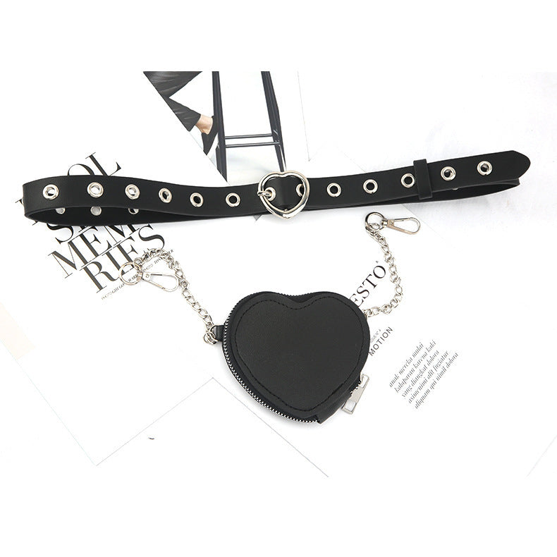 Mini Love Heart Belt Small Waist Bag