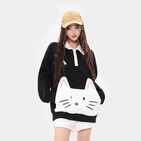 American Cat Patch Sweater