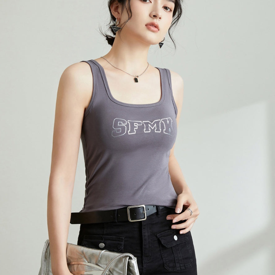 Women's Fashionable All-match Slim Vest Short