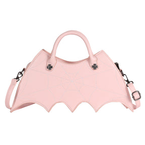 Halloween Spider Web Shape Shoulder Bags Personality Batgirl Tide Pu Handbags Fashoin Messenger Crossbody Bag