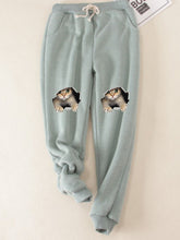 Autumn And Winter New Fleece-lined Warm Leggings